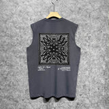 Amiri tank top simple logo square scarf printing