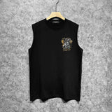 Amiri tank top hollywood gold dragon printing