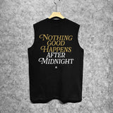 Amiri tank top earth letter printing