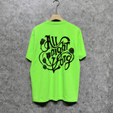 Amiri t shirts morning glory printing short sleeve