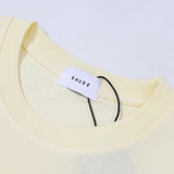 Rhude T Shirts Blue Sunset Print Cotton Casual Short Sleeve Men and Women