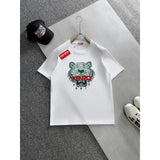 KENZO T Shirt Summer Tiger Head Casual