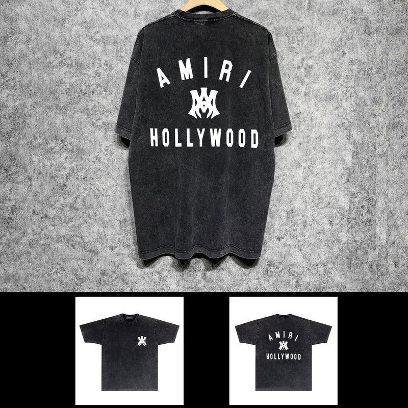 Amiri washed t-shirt hollywood spider short sleeve