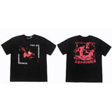 ERD T Shirts Short Sleeve Retro Slogan T-shirt Cotton