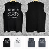 Amiri tank top day and night star print