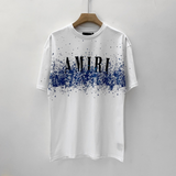 Amiri T Shirt Colorful Splash Ink Casual Hip Hop Short Sleeve T-shirt