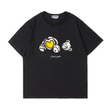 Palm Angels T Shirts Palm Angels Love Teddy Bear Printed Short Sleeve T-shirt