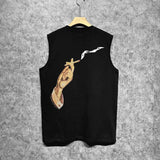 Amiri tank top smoke print
