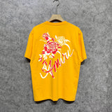 Amiri t shirts flower printing short sleeve
