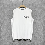 Amiri tank top with overlapping letter print