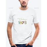Vintage 1975 Limited Edition Men T Shirts Retro Classic