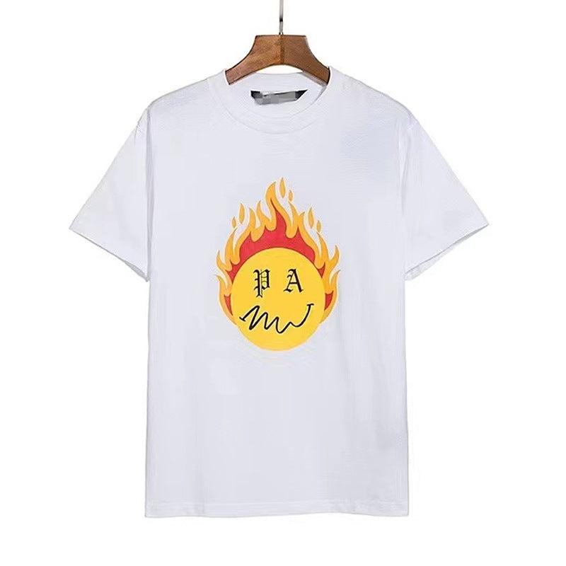 Palm Angels T Shirts Printed Short Sleeve T-shirt Men's Loose Half Sleeve