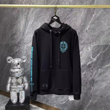 Chh Chrome Hearts Hoodie Autumn/Winter Classic Sanskrit Blue Alphabet Casual Sports Hooded Sweater
