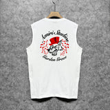 Amiri tank top hat big gray wolf printing