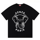 KENZO T Shirt Summer Tiger Head Casual
