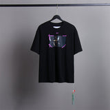 Off White T Shirts Religious Angel Oil Painting Short Sleeves