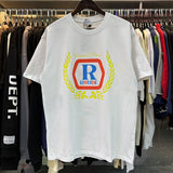Rhude T Shirts Printed Cotton Loose Short Sleeves Men and Women