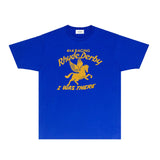 Rhude T Shirts Printed Trendy Pure Cotton