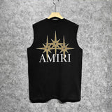 Amiri tank top bone crack star print