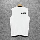 Amiri tank top fat letterprinting