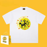 Drew T Shirts Drew Short Sleeve Smiley Face Spring and Summer