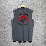Amiri tank top hat big gray wolf printing