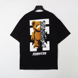 Palm Angels T Shirts Mechanical Bear Arrow Print T-shirt Short Sleeve