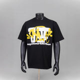 Synaworld T Shirts central cee letter print casual loose T-shirt