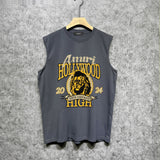 Amiri tank top lion printing