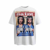 SAINT MICHAEL Vintage T Shirt Portrait Short Sleeve