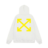 OFF WHITE Hoodie Trendy Street Style Personalized Cotton