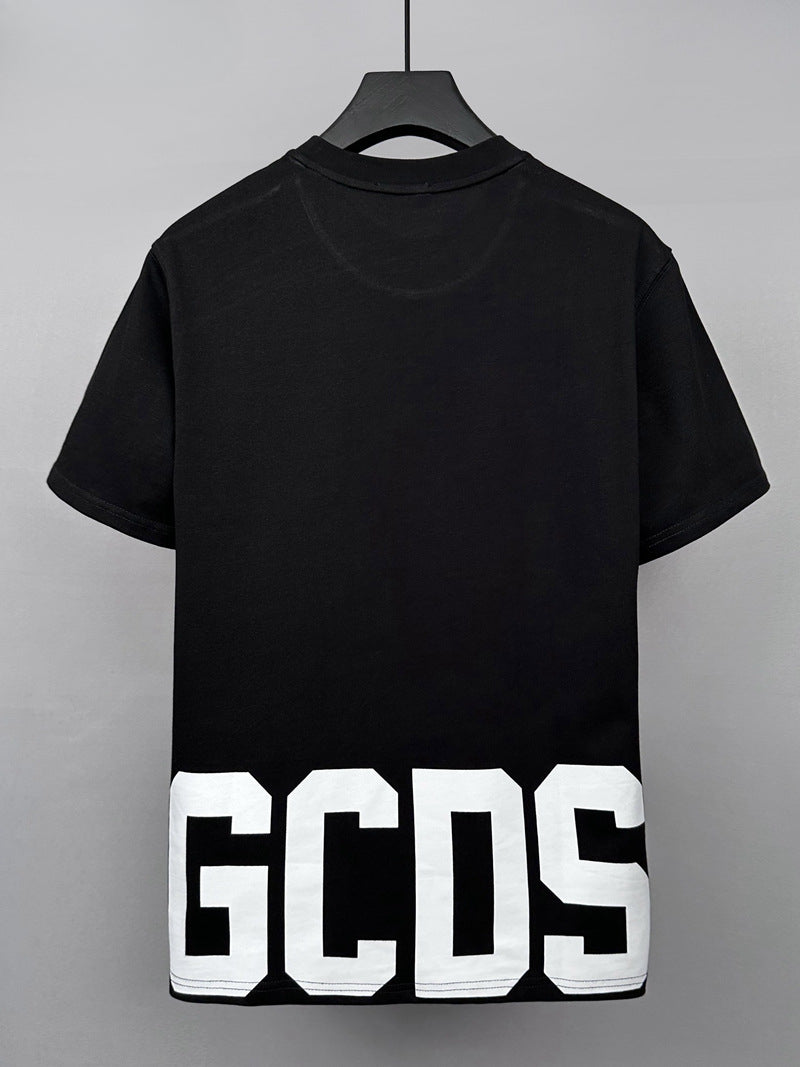 GCD T-Shirt Loose Printed Short Sleeve T-Shirt Men's Crew Neck Top