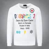 Dsq2 Hoodie DSQ Lian D2 Color Letter Print Sweatshirt Trendy Men's Autumn and Winter