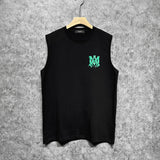 Amiri tank top splash paint simple letterprinting