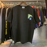 Rhude T Shirts Coconut Racing Printed Cotton Casual Short Sleeves Men and Women