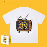 Drew T Shirts Lightning Print Cotton T-shirt