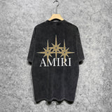 Amiri washed t-shirt fractured star short sleeve