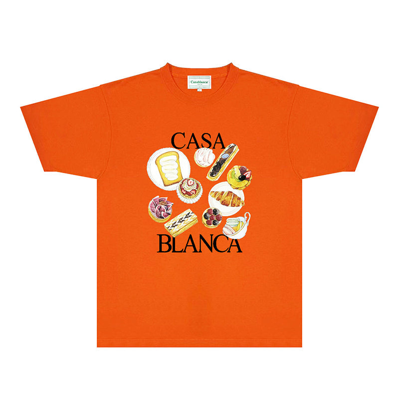 Casablanca T Shirts Fashion Print Street
