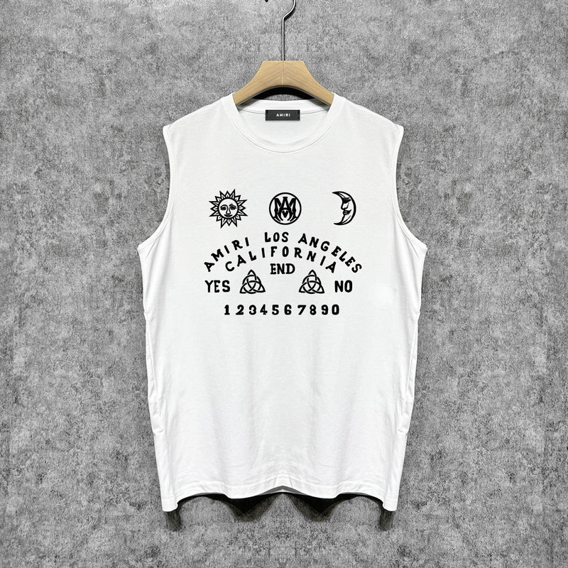 Amiri tank top day and night star print