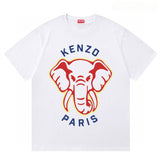 KENZO T Shirt Summer Tiger Head Casual