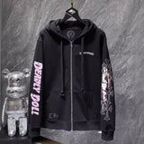 Chh Chrome Hearts Hoodie Sanskrit Letter Print Miami Zip Jacket Sweater