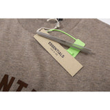Fog Essentials T Shirts Spring Summer FOG Letter Crew Neck Pullover Short Sleeves