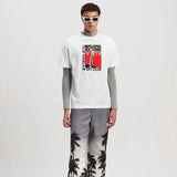 Palm Angels T Shirts Angel Alphabet Slogan Short Palm Sleeve T-Shirt