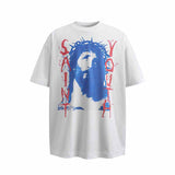 SAINT MICHAEL Vintage T Shirt Crew Neck Short Sleeve