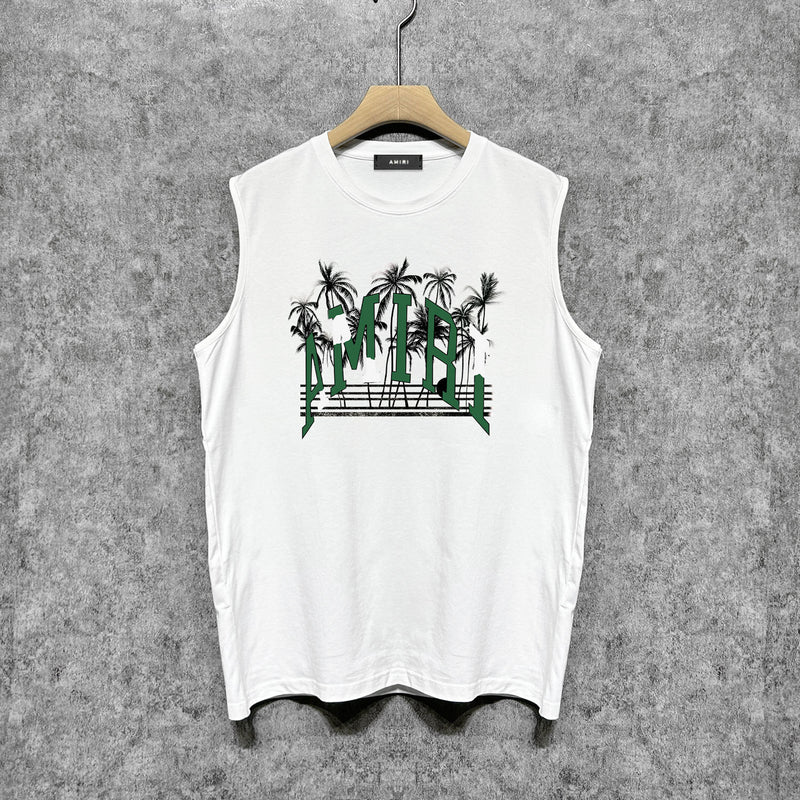 Amiri tank top coconut beach print