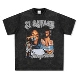 21 Savage T Shirts Loose Distressed T-shirts