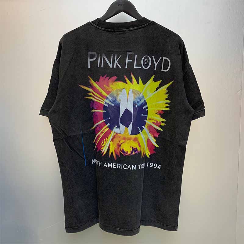 SAINT MICHAEL Vintage T Shirt Pink Floyd Band Short Sleeve