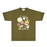 Casablanca T Shirts Fashion Print Street