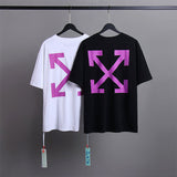 Off White T Shirts Religious Angel Oil Painting Short Sleeves