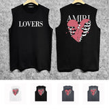 Amiri tank top broken heart print